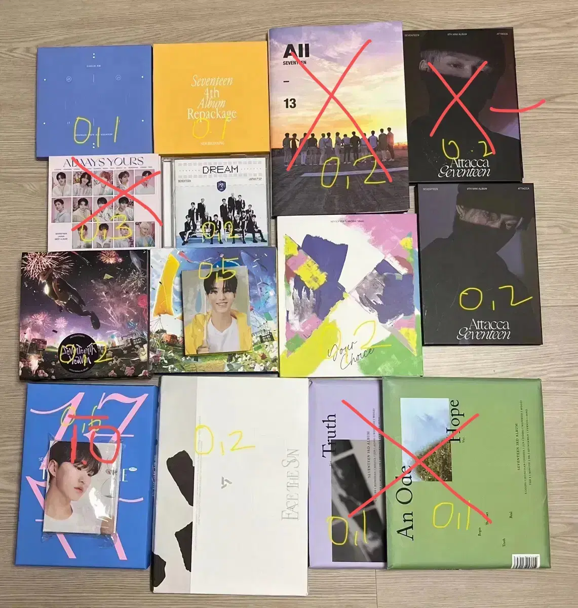 세븐틴 cd 판매해요